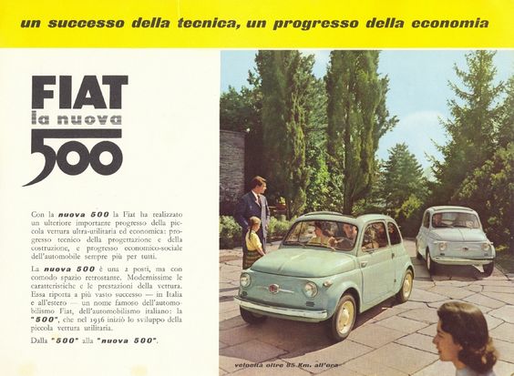 Nuova Fiat 500 Advert 1957