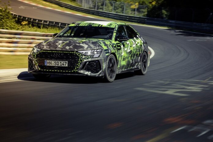AudiRS3setsnewlaprecordontheNordschleife