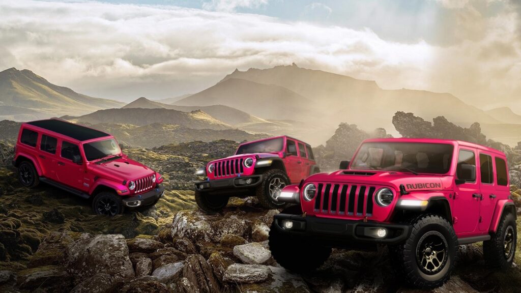 El Jeep Wrangler muestra su lado apasionado con un nuevo color de pintura